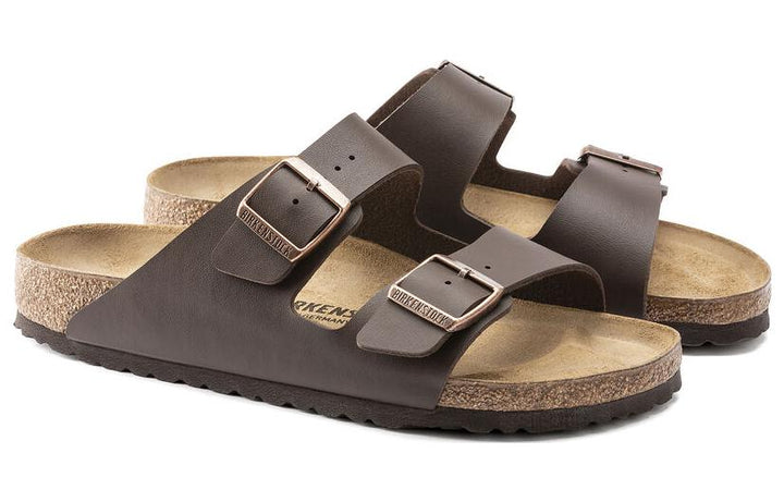 BIRKENSTOCK ARIZONA BIRKO-FLOR DARK BROWN (WOMEN&