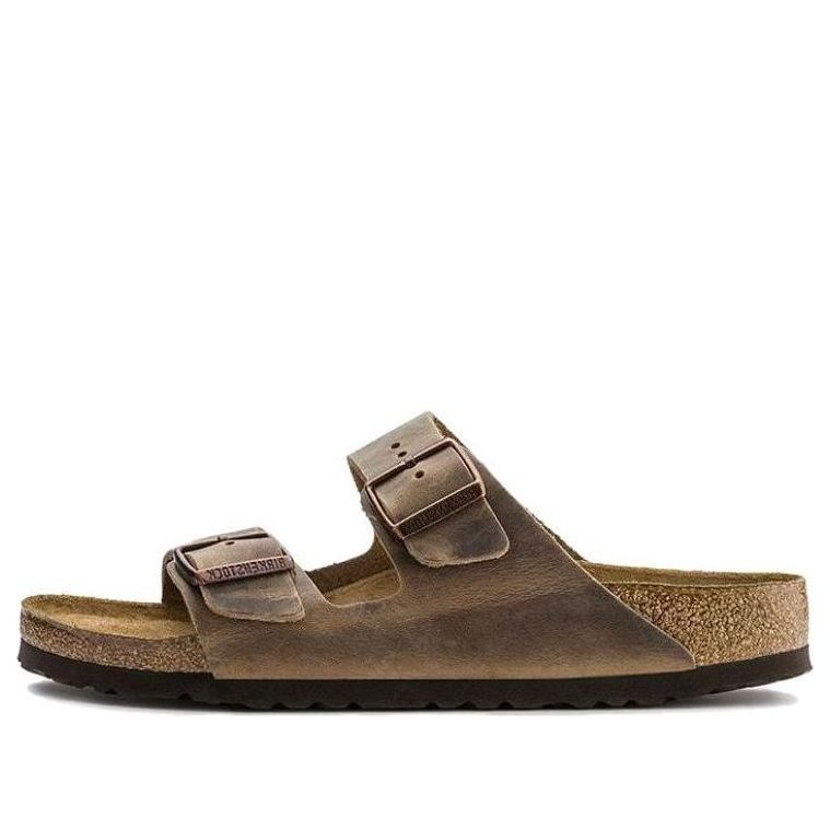 BIRKENSTOCK ARIZONA SOFT FOOTBED OILED LEATHER TOBACCO BROWN