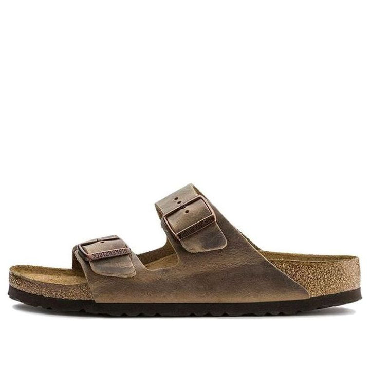 BIRKENSTOCK ARIZONA SOFT FOOTBED OILED LEATHER TOBACCO BROWN