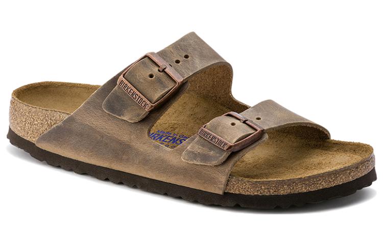 BIRKENSTOCK ARIZONA SOFT FOOTBED OILED LEATHER TOBACCO BROWN