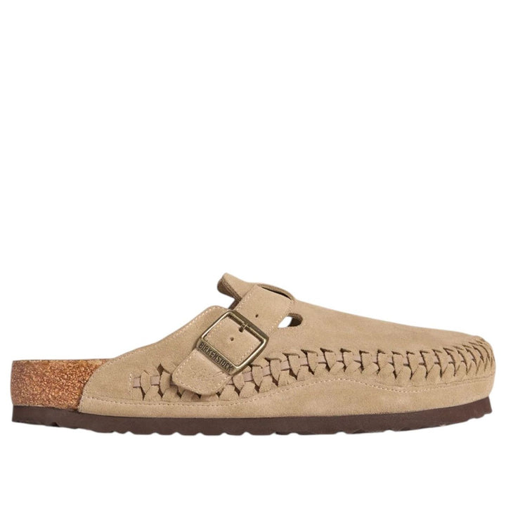 BIRKENSTOCK BOSTON BRAIDED SUEDE KITH TAUPE