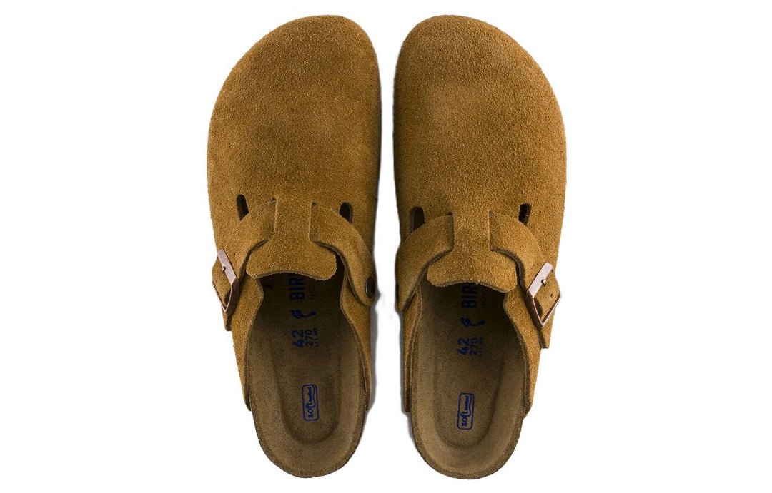 BIRKENSTOCK BOSTON SOFT FOOTBED SUEDE MINK
