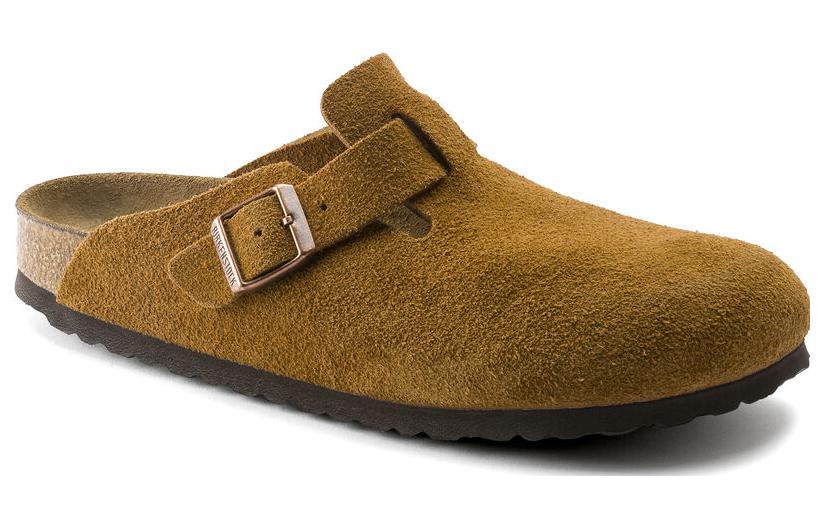 BIRKENSTOCK BOSTON SOFT FOOTBED SUEDE MINK