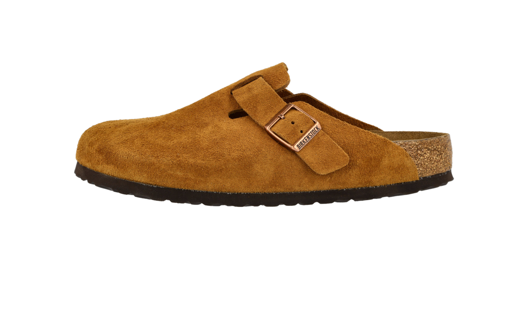 BIRKENSTOCK BOSTON SOFT FOOTBED SUEDE MINK