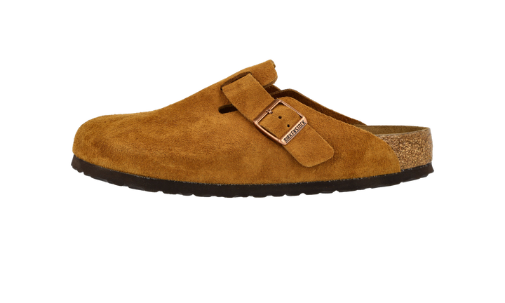 BIRKENSTOCK BOSTON SOFT FOOTBED SUEDE MINK