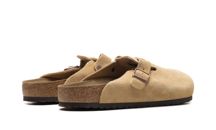 BIRKENSTOCK BOSTON SUEDE LATTE CREAM