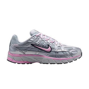NIKE P-6000 PURE PLATINUM METALLIC SILVER BLACK PINK (WOMEN'S)
