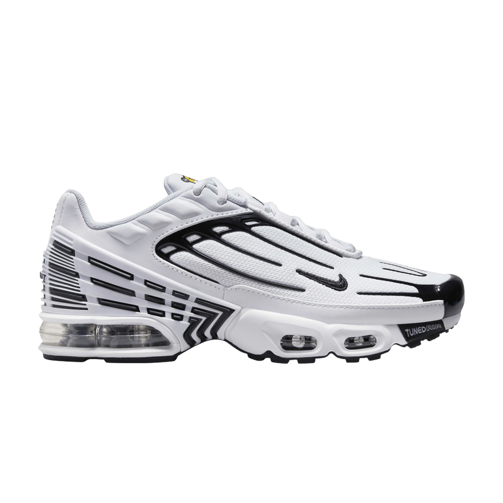 NIKE AIR MAX PLUS 3 WHITE BLACK (GS) — Stock #1