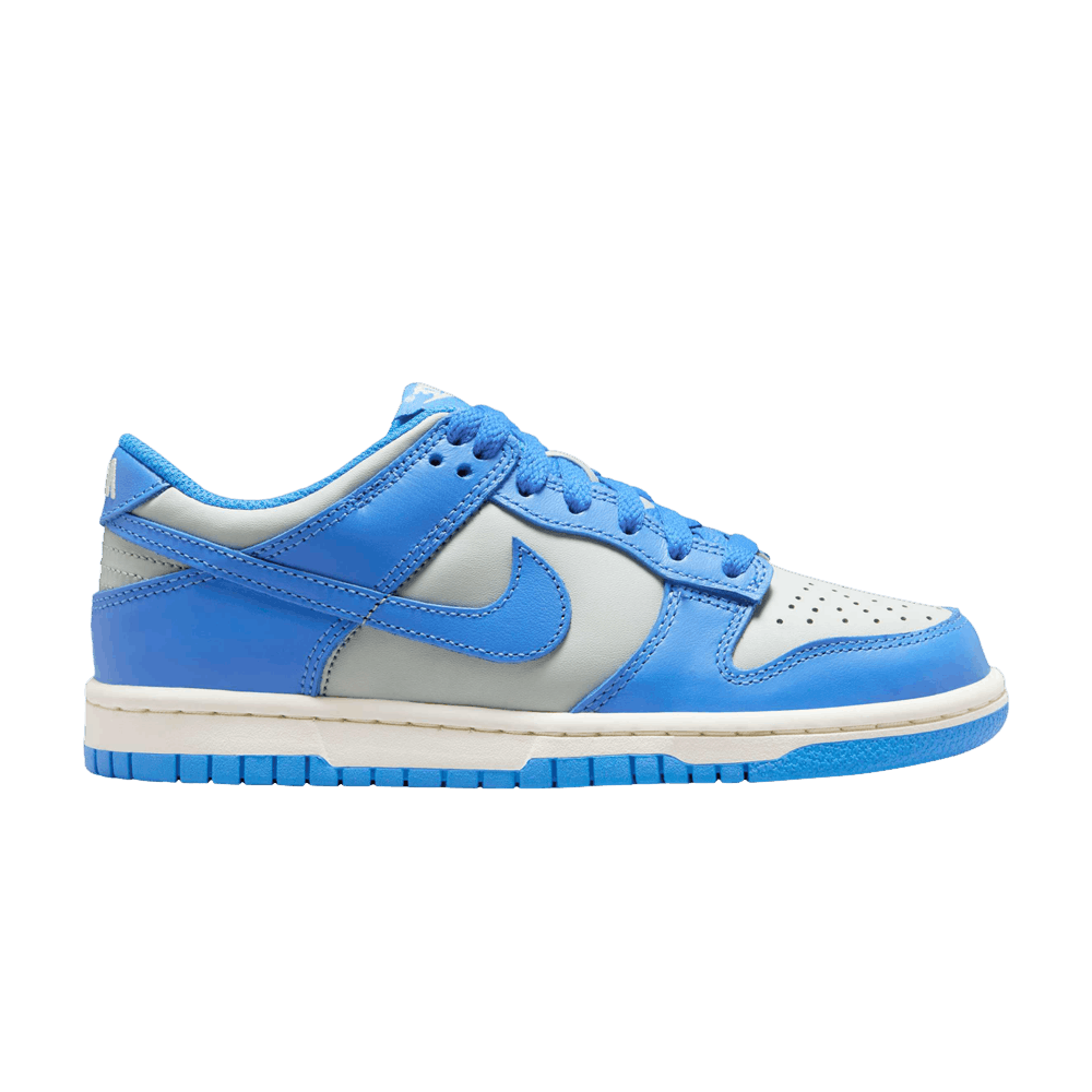NIKE DUNK LOW LIGHT SILVER SAIL LIGHT PHOTO BLUE (GS)