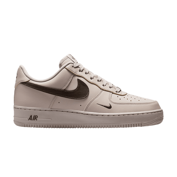 NIKE AIR FORCE 1 LOW '07 CARBON FIBER SWOOSH COLLEGE GREY NEWSPRINT — Stock