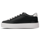 MALLET LANSBURY MEN'S BLACK NAPPA LEATHER TRAINERS