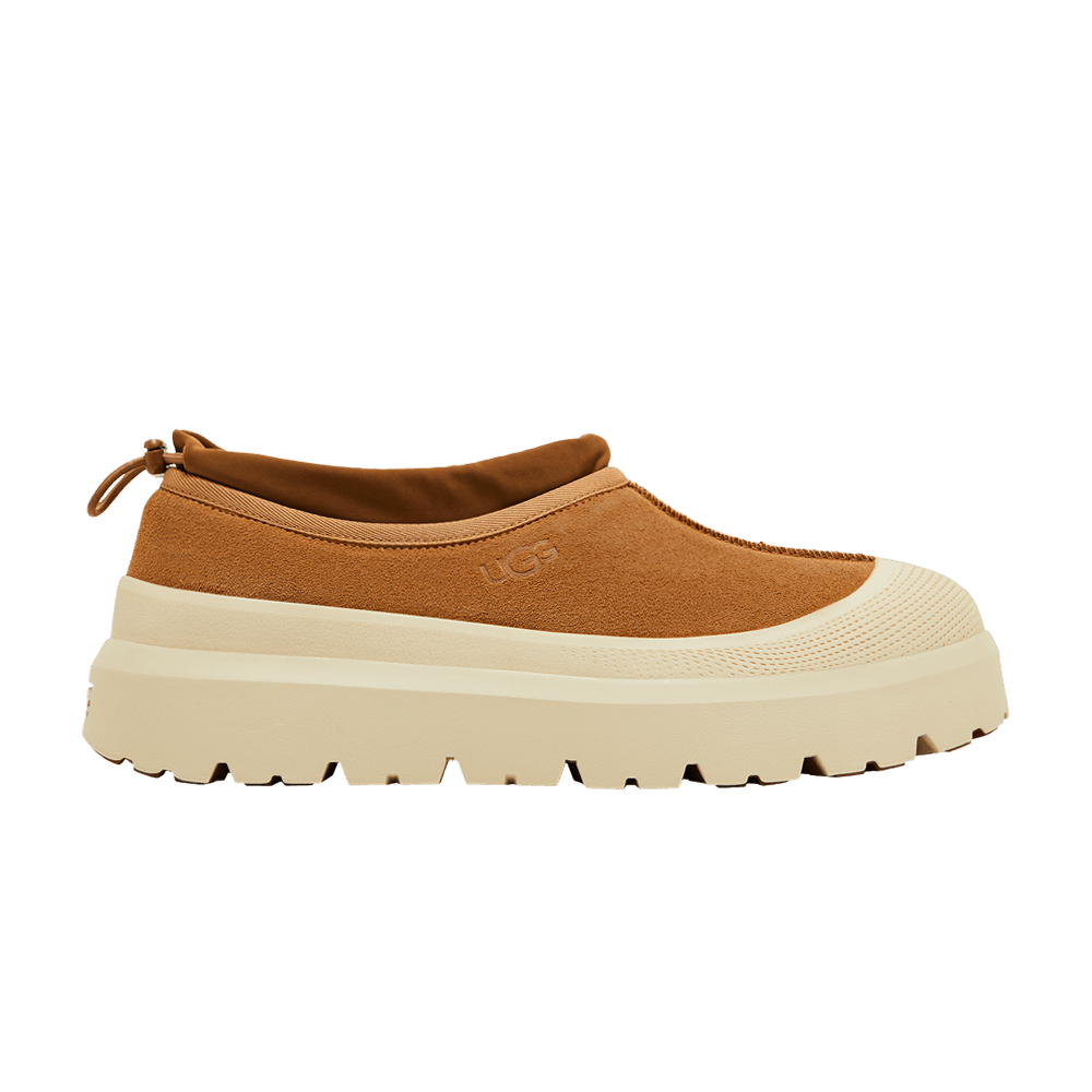 UGG TASMAN WEATHER HYBRID SLIPPER CHESTNUT WHITECAP