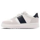 MALLET HOXTON LITE MEN'S WHITE NAVY LEATHER TRAINERS
