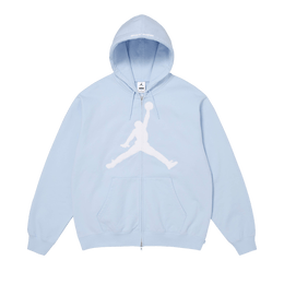 SUPREME X JORDAN ZIP UP HOODED SWEATSHIRT 'LIGHT BLUE'