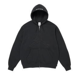 SUPREME X JORDAN ZIP UP HOODED SWEATSHIRT 'BLACK'