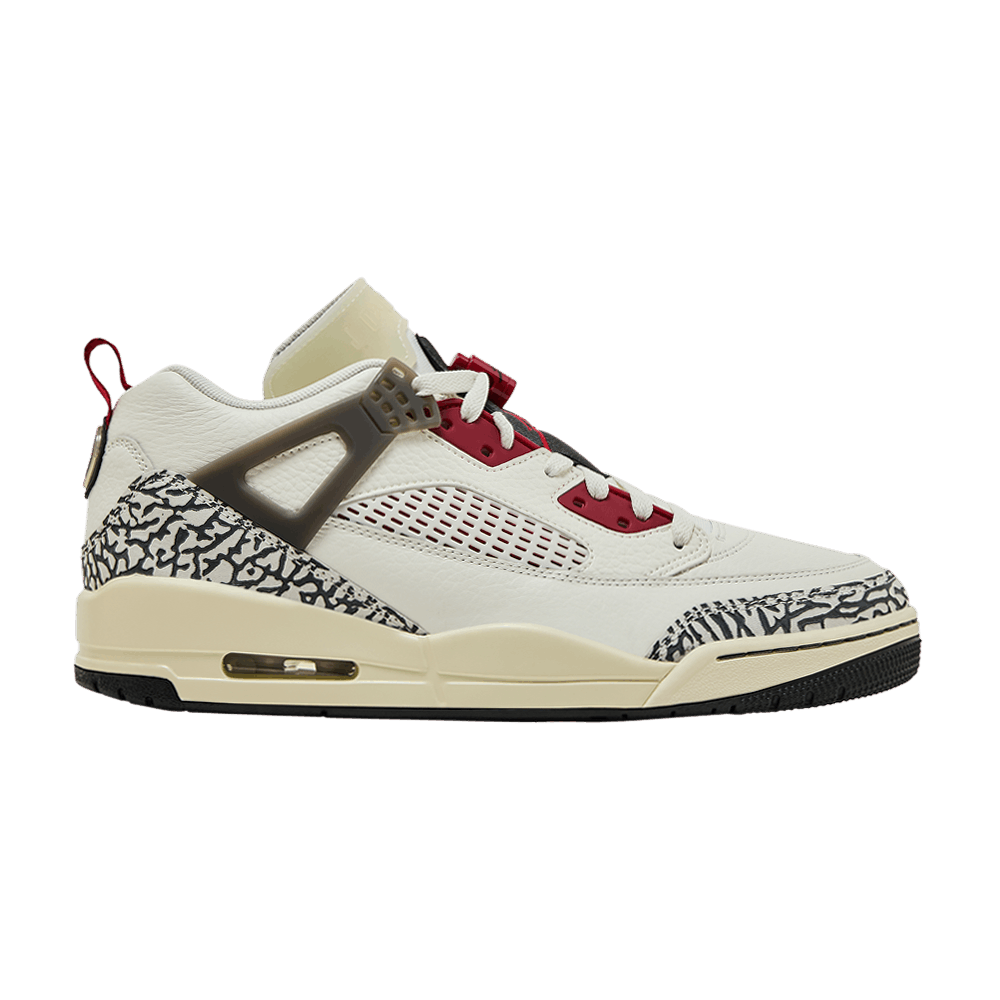 JORDAN SPIZIKE LOW SAIL ANTHRACITE COCONUT MILK VARSITY RED