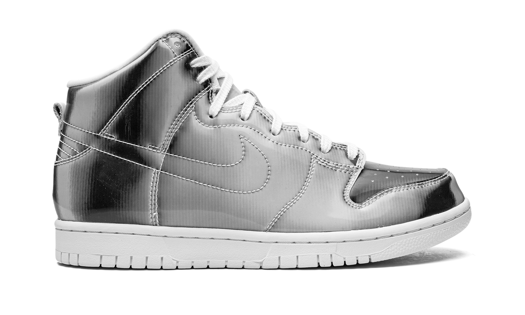 CLOT X NIKE DUNK HIGH METALLIC SILVER