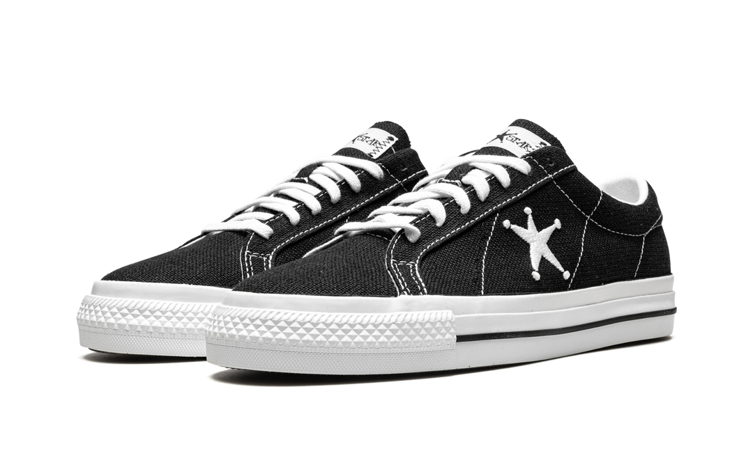 CONVERSE CHUCK ONE STAR OX X STUSSY BLACK