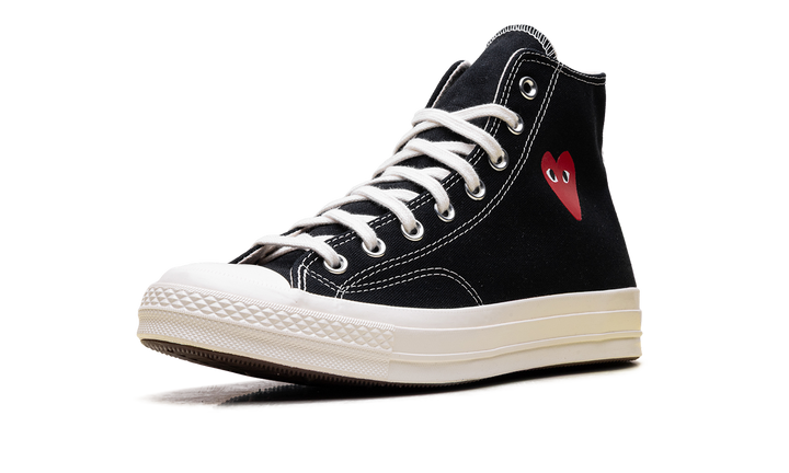 CONVERSE CHUCK TAYLOR ALL STAR 70 HI COMME DES GARCONS PLAY SINGLE HEART BLACK