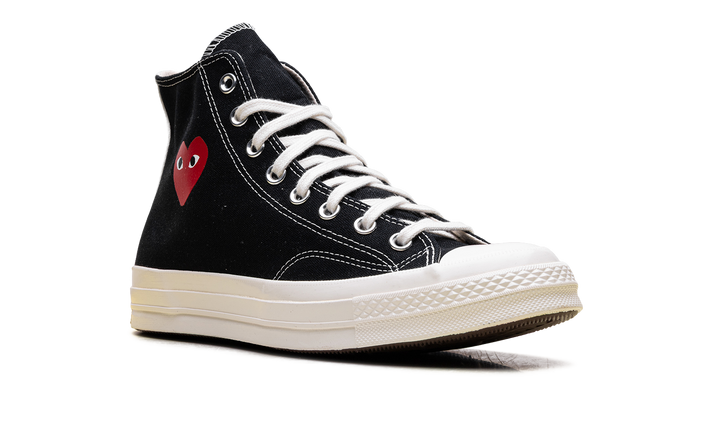 CONVERSE CHUCK TAYLOR ALL STAR 70 HI COMME DES GARCONS PLAY SINGLE HEART BLACK