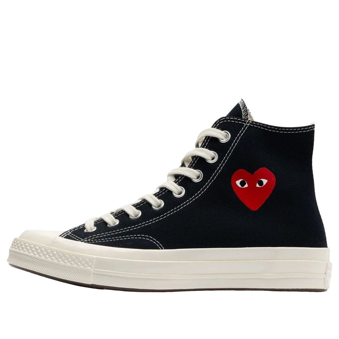CONVERSE CHUCK TAYLOR ALL STAR 70 HI COMME DES GARCONS PLAY SINGLE HEART BLACK