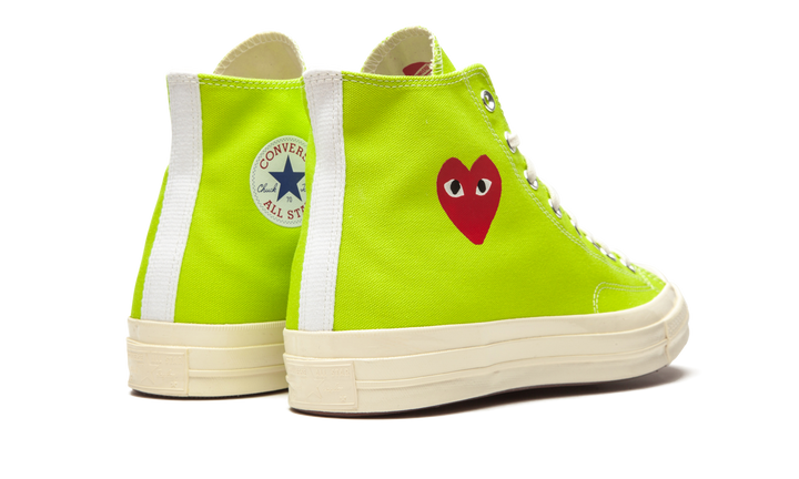 CONVERSE CHUCK TAYLOR ALL STAR 70 HI X COMME DES GARCONS PLAY BRIGHT GREEN