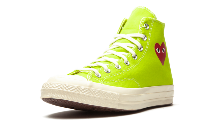 CONVERSE CHUCK TAYLOR ALL STAR 70 HI X COMME DES GARCONS PLAY BRIGHT GREEN