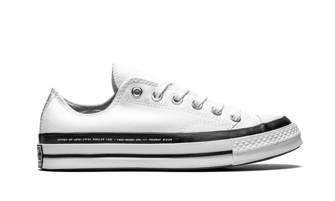 CONVERSE CHUCK TAYLOR ALL-STAR 70 OX X MONCLER X FRAGMENT WHITE