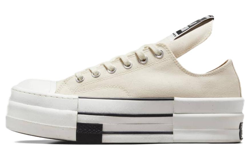 CONVERSE DRKSHDW CHUCK TAYLOR ALL STAR DBL DRKSTAR OX RICK OWENS DRKSTAR NATURAL IVORY