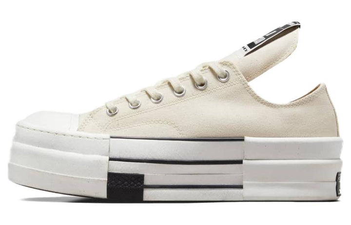 CONVERSE DRKSHDW CHUCK TAYLOR ALL STAR DBL DRKSTAR OX RICK OWENS DRKSTAR NATURAL IVORY