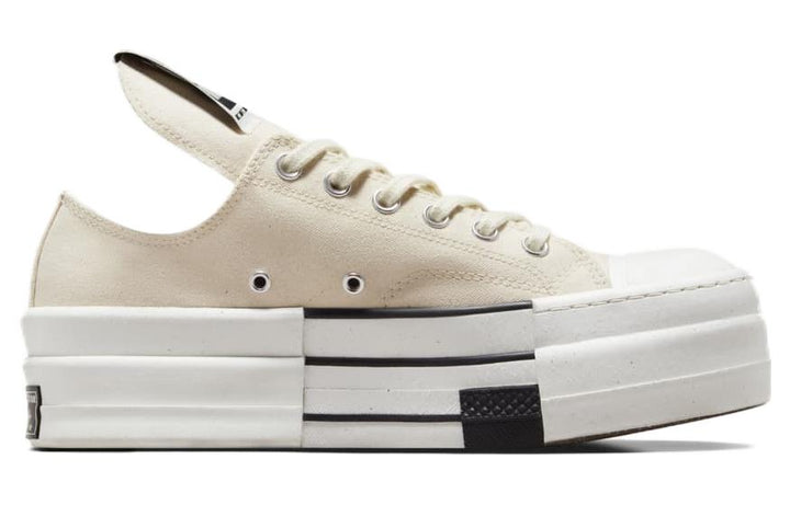 CONVERSE DRKSHDW CHUCK TAYLOR ALL STAR DBL DRKSTAR OX RICK OWENS DRKSTAR NATURAL IVORY