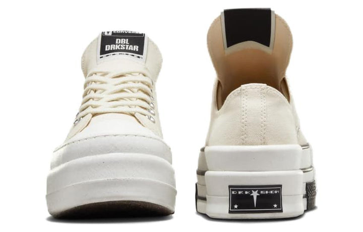 CONVERSE DRKSHDW CHUCK TAYLOR ALL STAR DBL DRKSTAR OX RICK OWENS DRKSTAR NATURAL IVORY