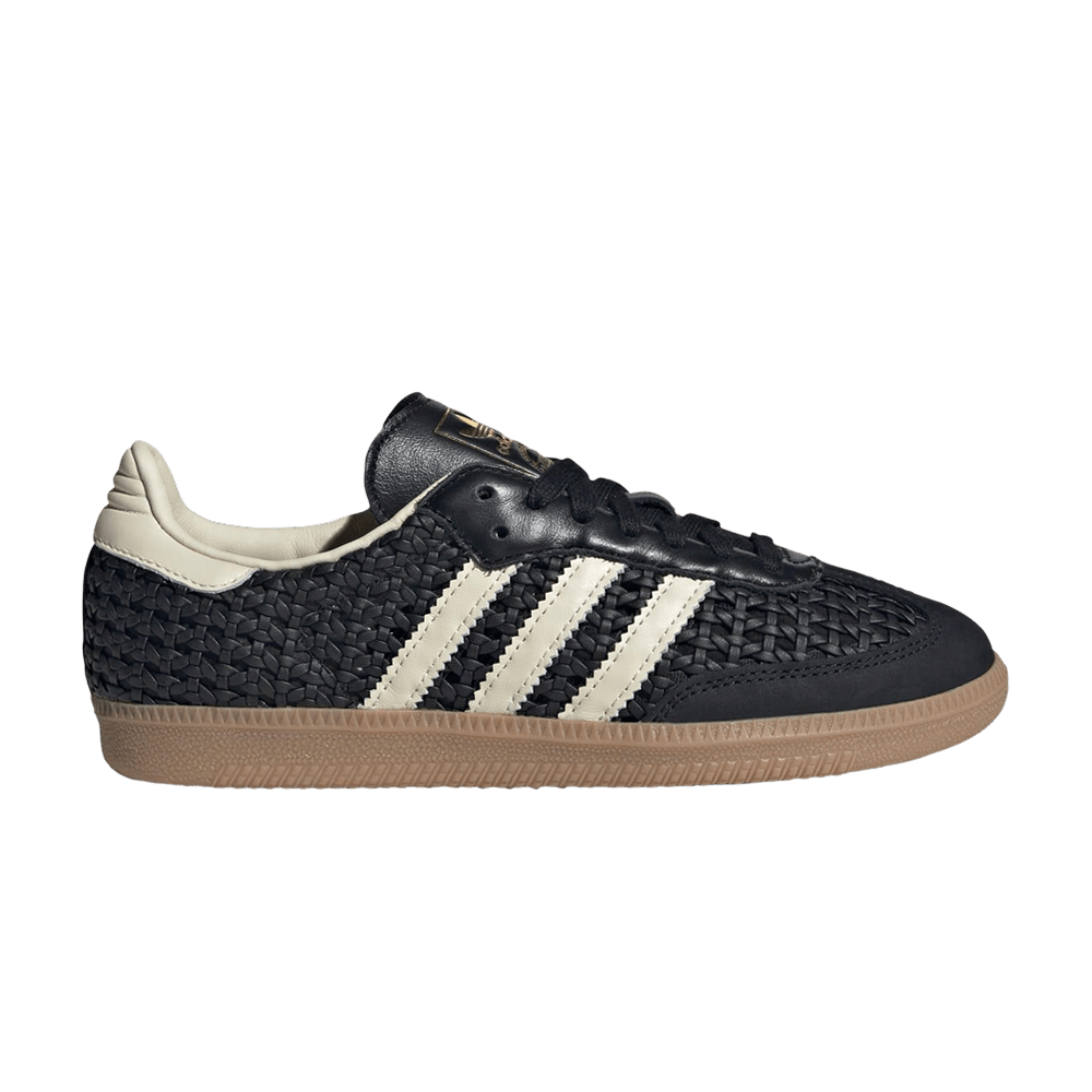 ADIDAS SAMBA OG BASKETWEAVE BLACK CREAM WHITE (WOMEN&
