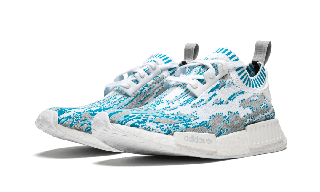 ADIDAS DATAMOSH CLEAR AQUA NMD R1 X SNEAKERSNSTUFF