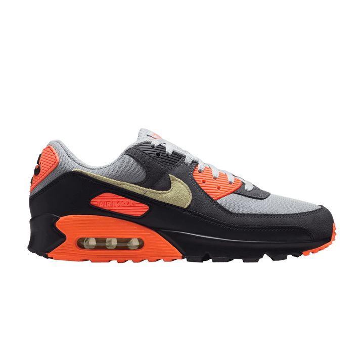NIKE AIR MAX 90 LIGHT SMOKE GREY HYPER CRIMSON LIMELIGHT