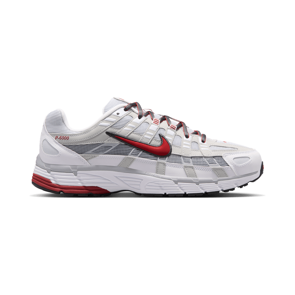 NIKE P-6000 WHITE PLATINUM RED