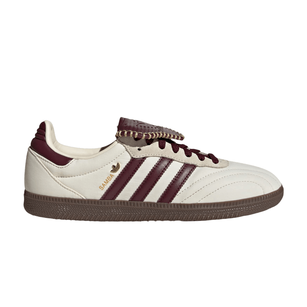 ADIDAS SAMBA LT CREAM WHITE MAROON (WOMEN&
