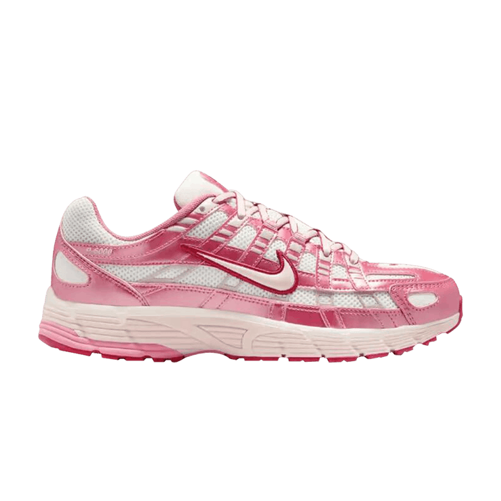 NIKE P-6000 WHITE SILT RED PEONY (WOMEN&
