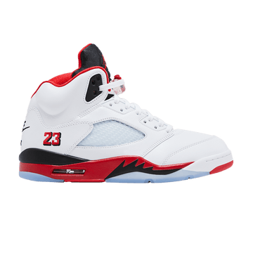 JORDAN 5 RETRO FIRE RED BLACK TONGUE (2025)