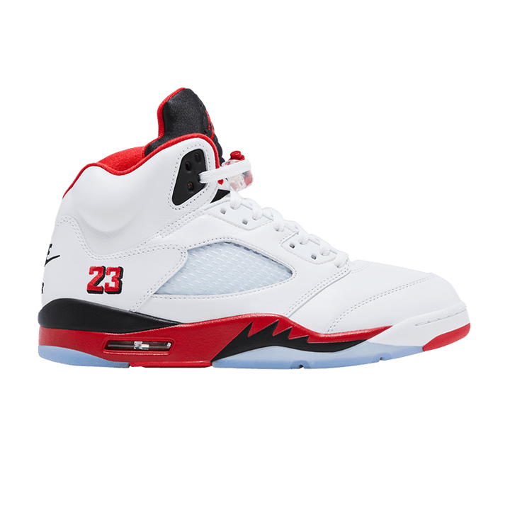 JORDAN 5 RETRO FIRE RED BLACK TONGUE (2025)