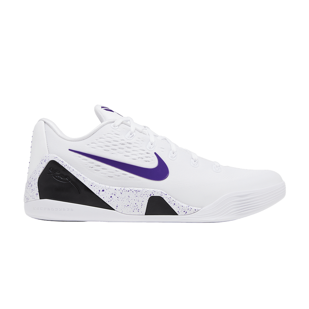NIKE KOBE 9 ELITE LOW EM PROTRO WHITE COURT PURPLE