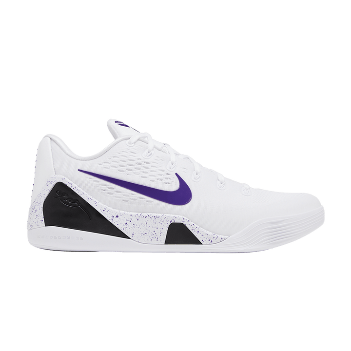NIKE KOBE 9 ELITE LOW EM PROTRO WHITE COURT PURPLE