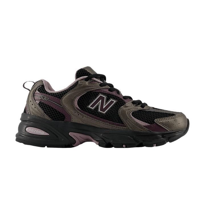 NEW BALANCE 530 BLACK METALLIC PLUM BROWN