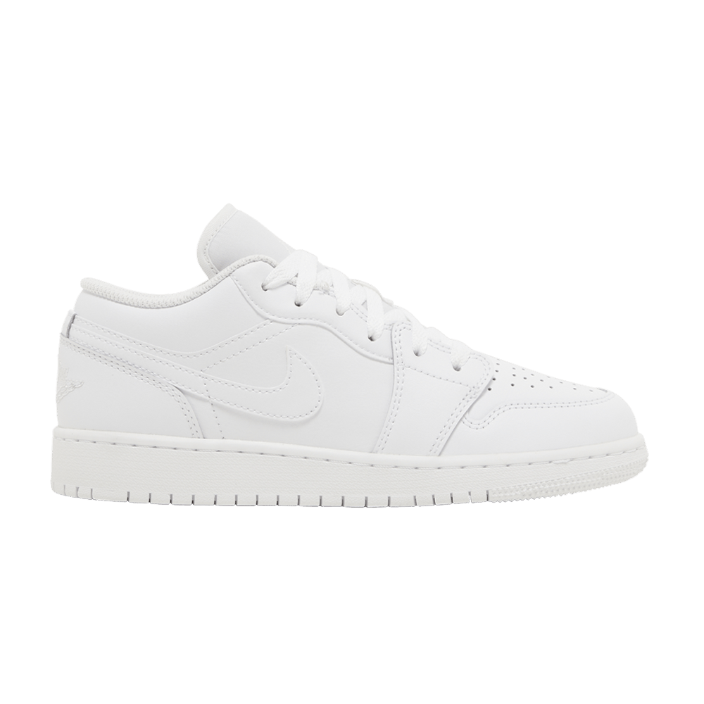 JORDAN 1 LOW TRIPLE WHITE (2023) (GS)