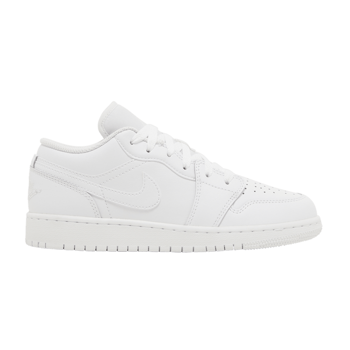 JORDAN 1 LOW TRIPLE WHITE (2023) (GS)