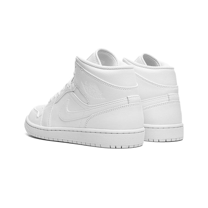JORDAN 1 MID TRIPLE WHITE (2023) (GS)