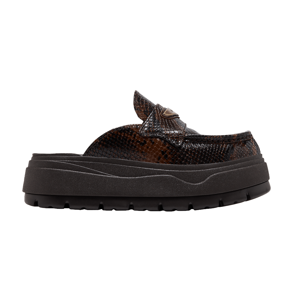 JORDAN MULE CROC VELVET BROWN (WOMEN'S)
