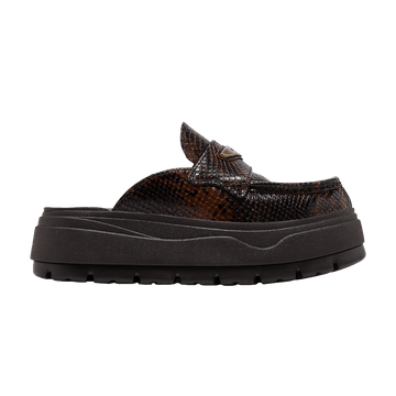 JORDAN MULE CROC VELVET BROWN (WOMEN'S)