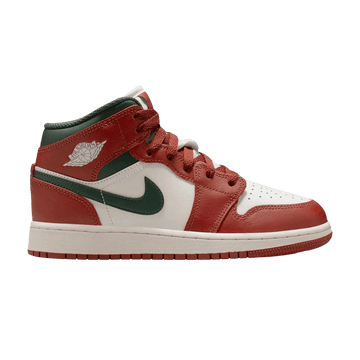 JORDAN 1 MID REDSTONE MIDNIGHT GREEN (GS) — Stock