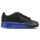 MALLET GRFTR LITE MEN'S BLACK BLUE OMBRE DIP LEATHER TRAINERS
